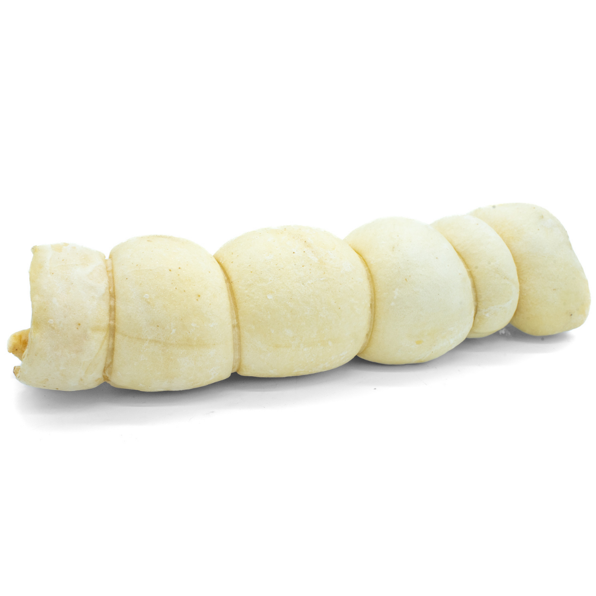Bully Bunches beef cheek roll dog treat.