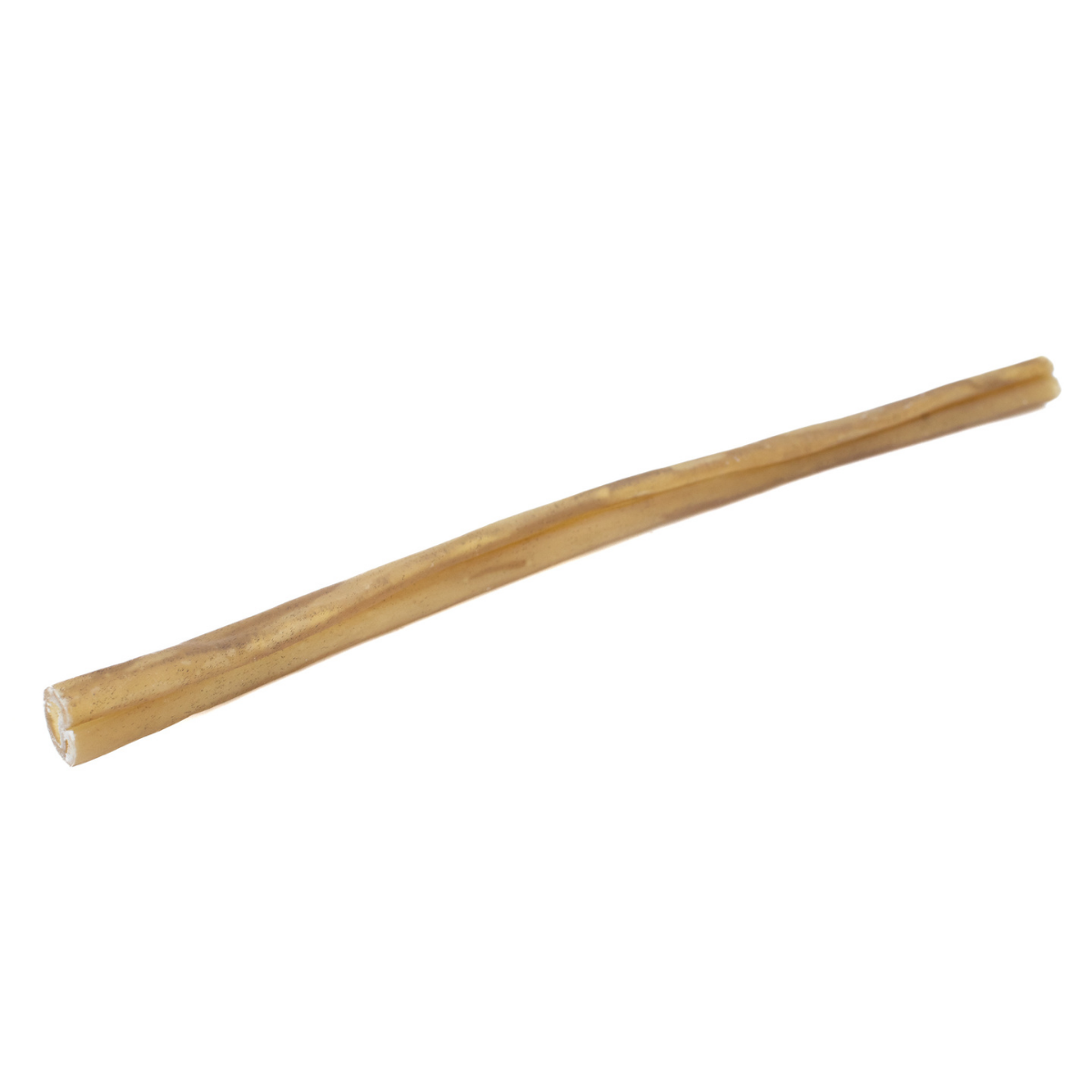 A 10-12 inch standard collagen stick dog treat from Bully Bunches