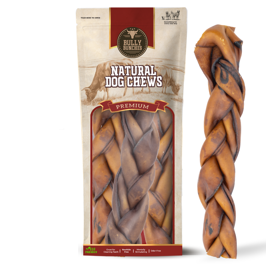 10-12 Inch Large Braided Collagen Stick
