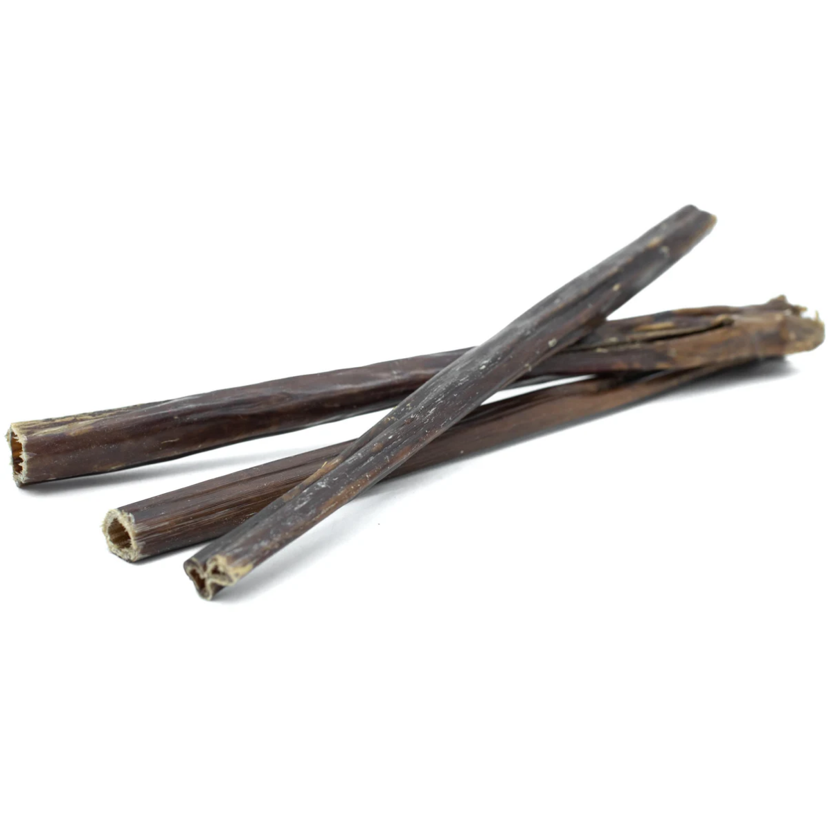 Three 12 inch jerky stick dog treats from Bully Bunches