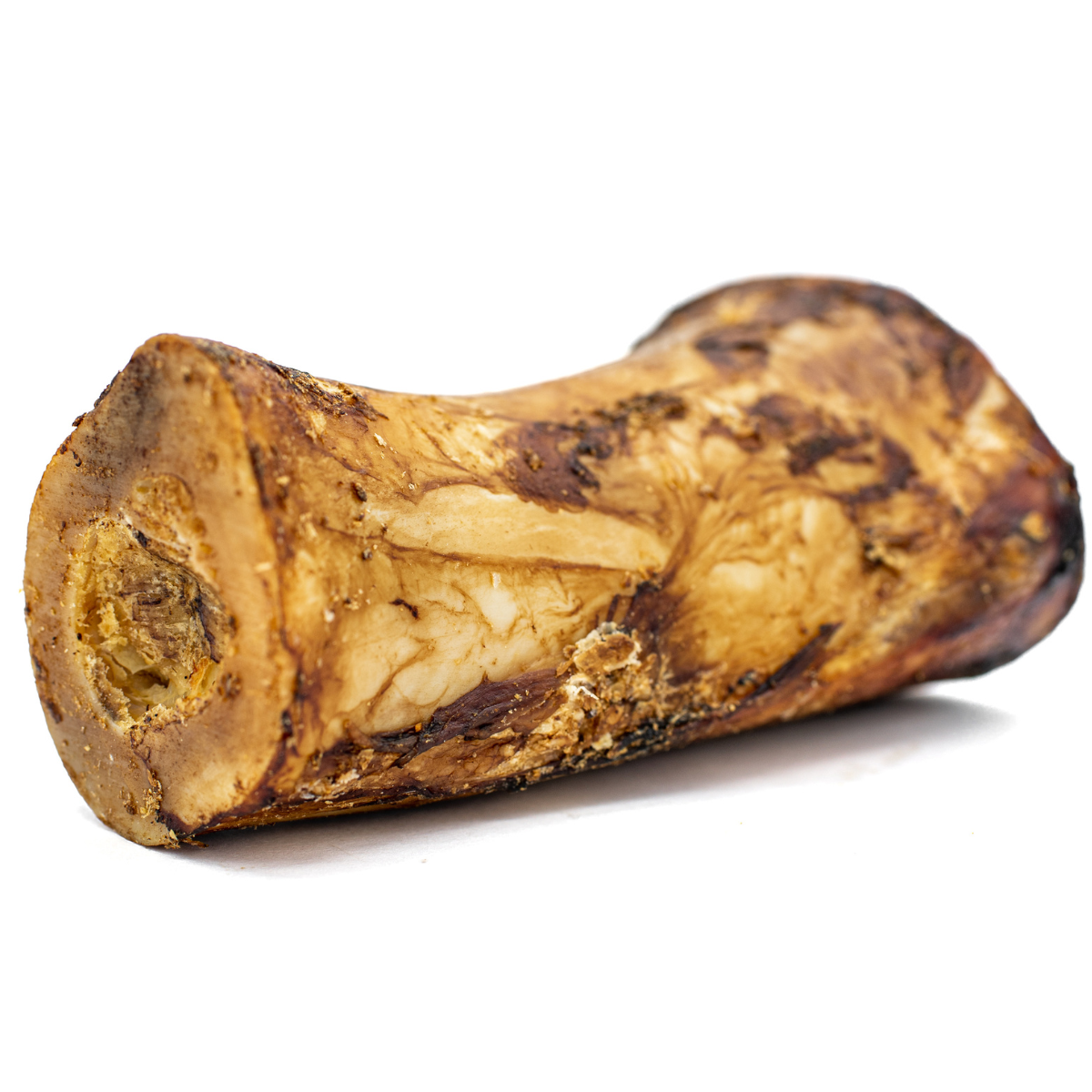 A 5-6 inch marrow bone dog treat from Bully Bunches.
