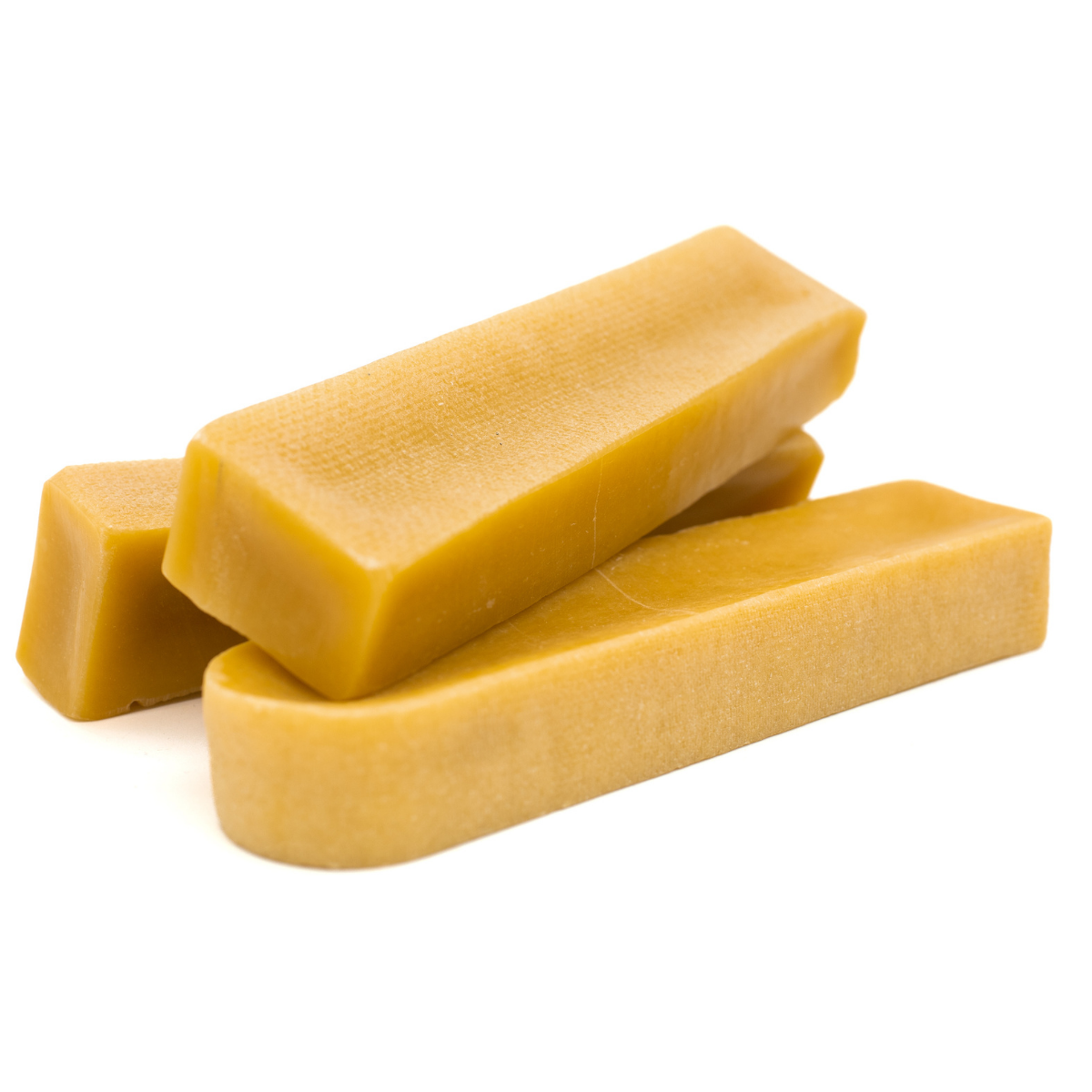 Three medium himalayan yak chew dog treats from Bully Bunches.