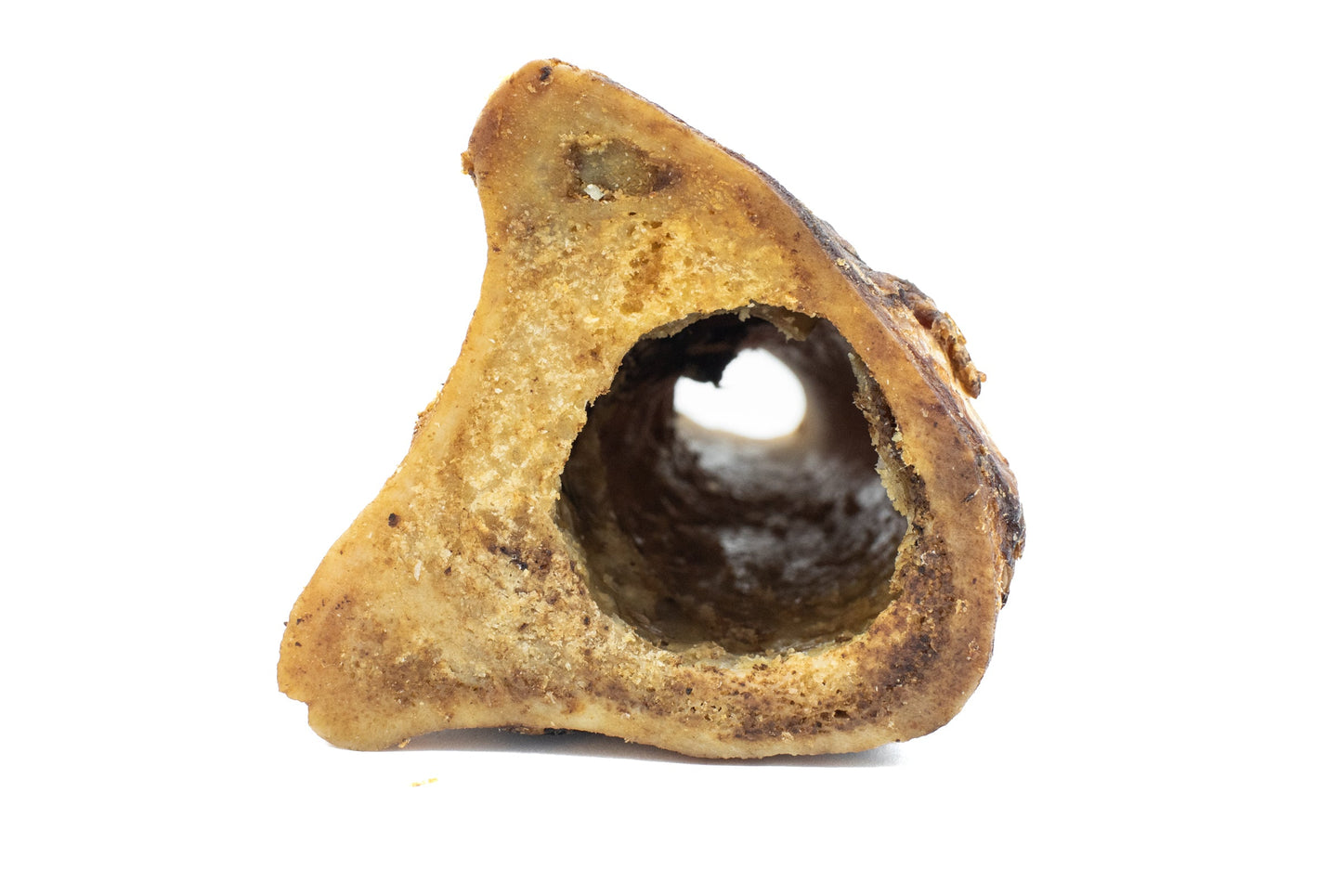 A 5-6 inch fillable bone dog treat from Bully Bunches.