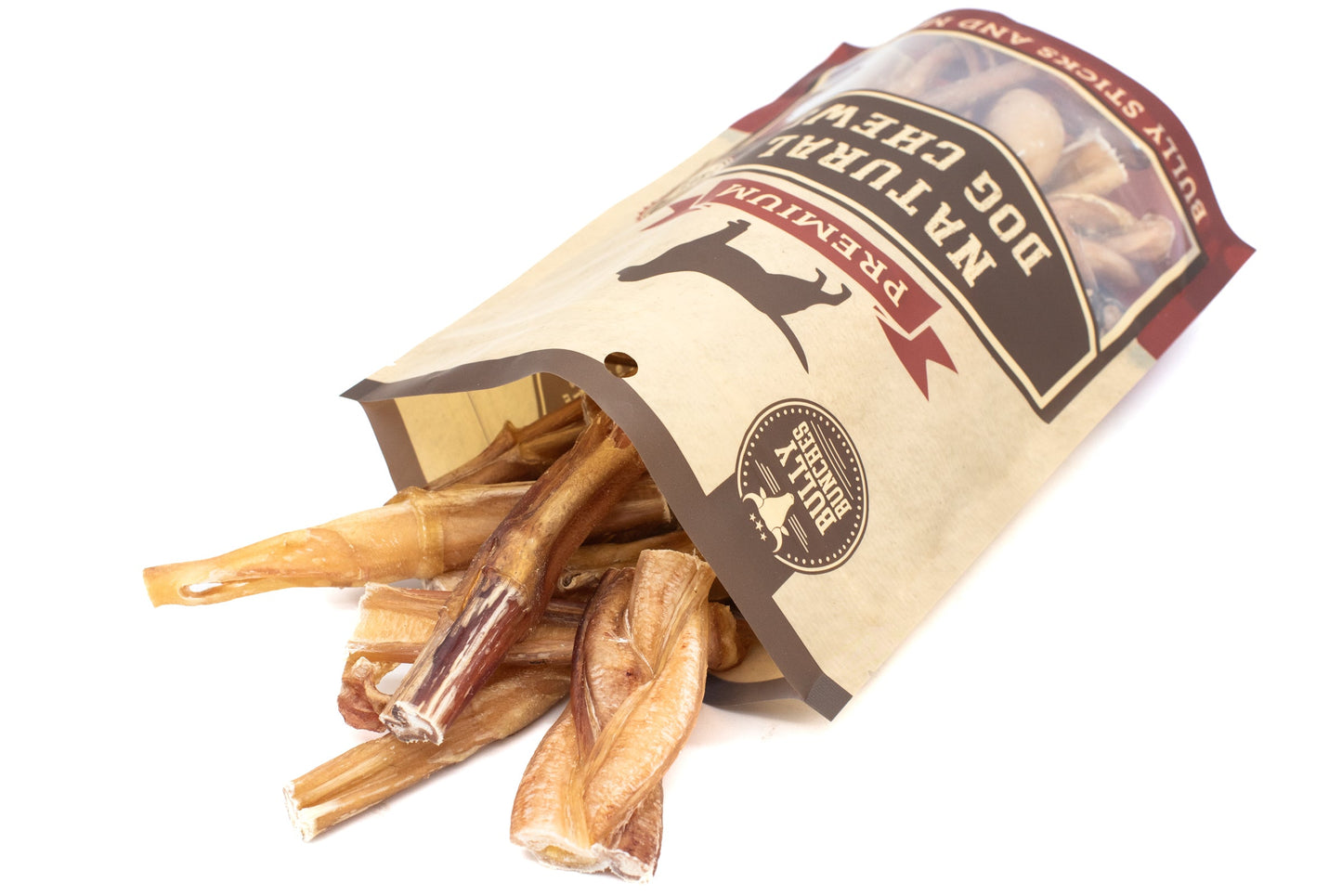 A bag of 4-5 inch bully stick ends.