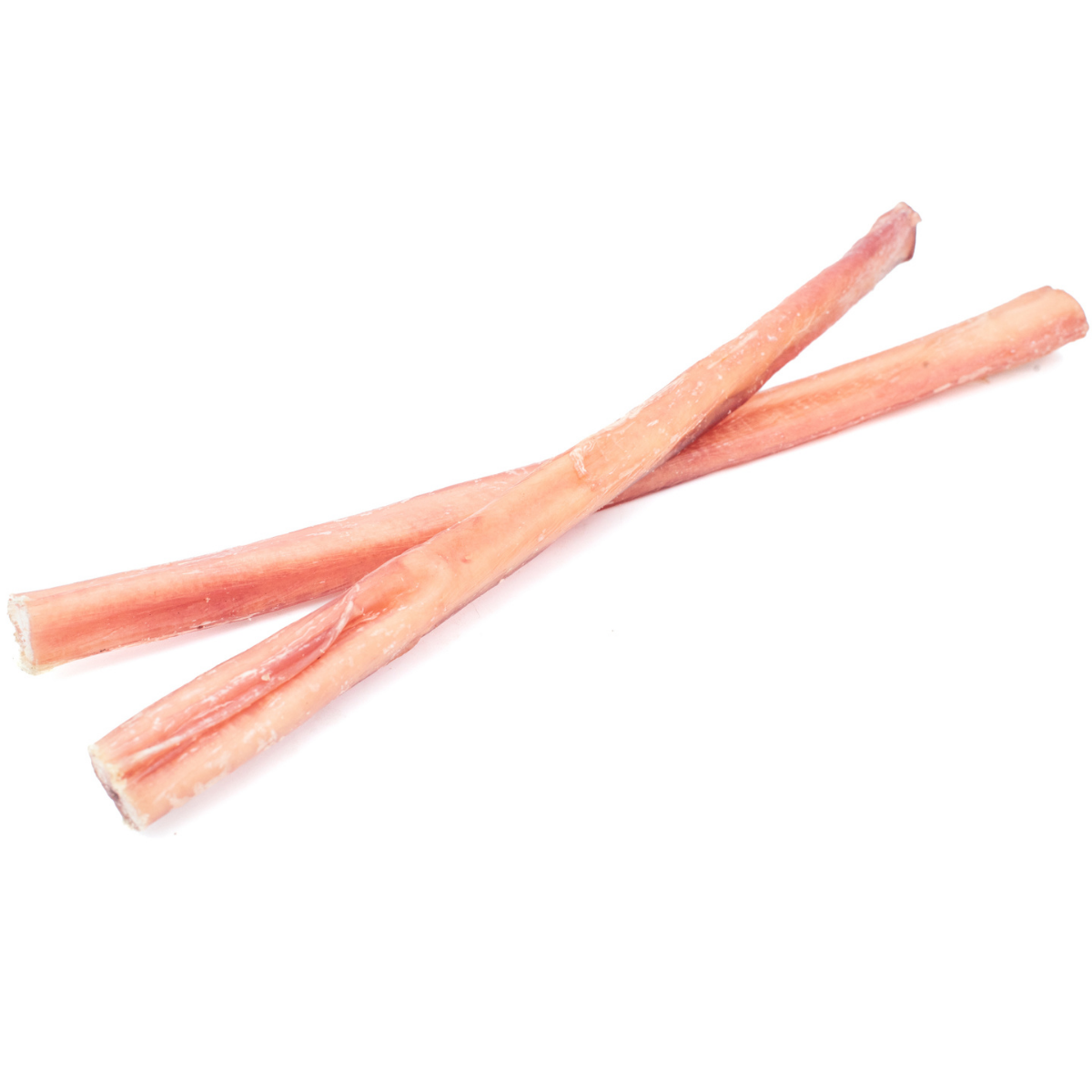 Two 12 inch standard bully stick dog treats from Bully Bunches