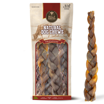 10-12 Inch Braided Collagen Stick