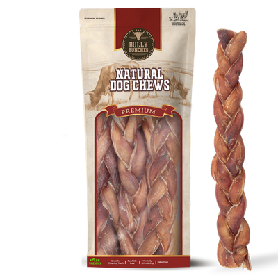 12 Inch Jumbo Braided Bully Stick