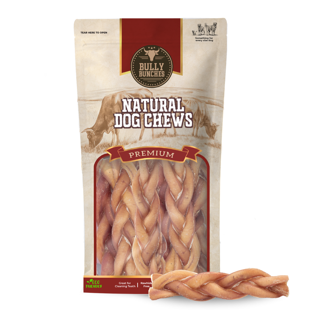 5 Inch Braided Bully Stick Bag