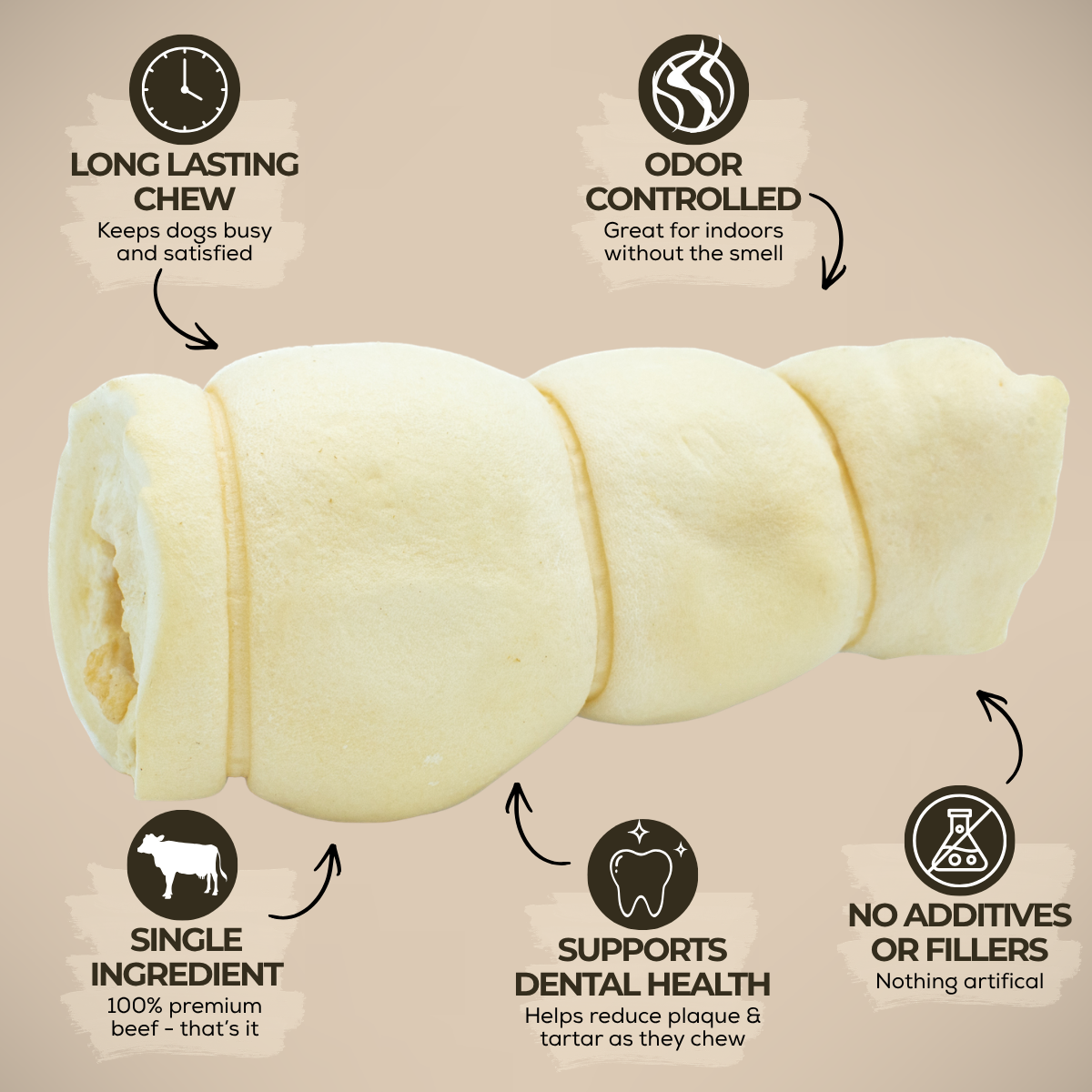 5-6 Inch Beef Cheek Roll