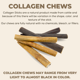 10-12 Inch Jumbo Collagen Wrapped in Bully Stick