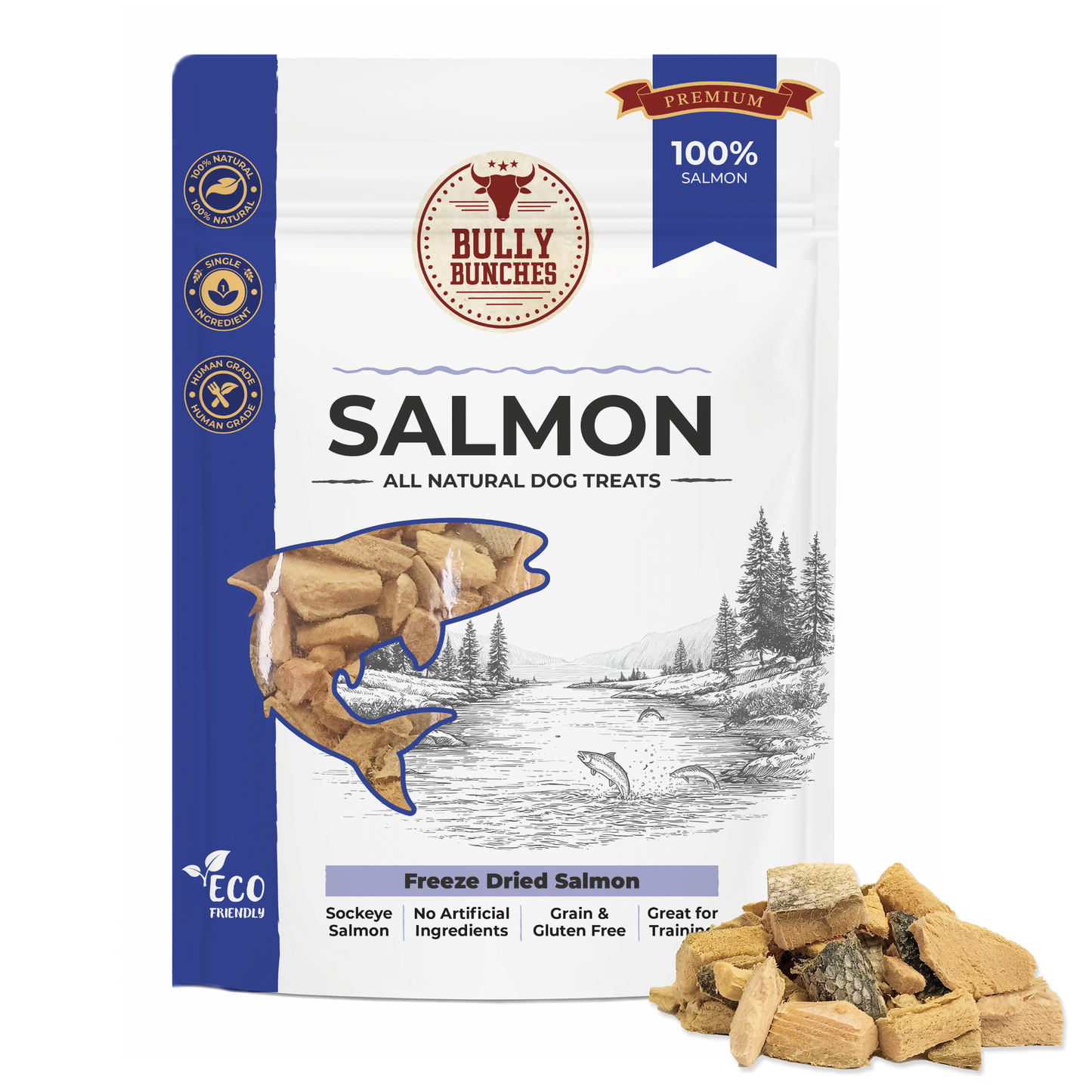 Freeze Dried Salmon (3.52 oz)